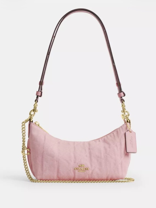 Coach Handbags - 💖SPOTLIGHT💖Coach Pink Denim Caitlin Bag